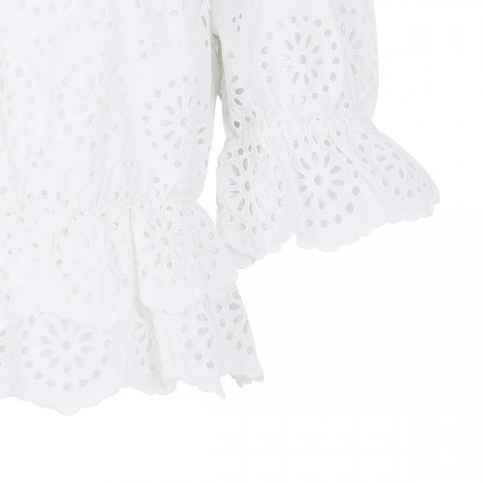 The Solstice Eyelet blouse