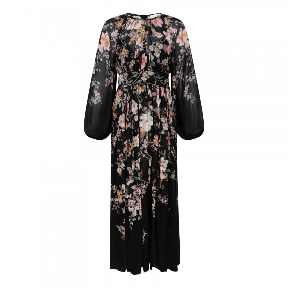 Carousel billow maxi dress