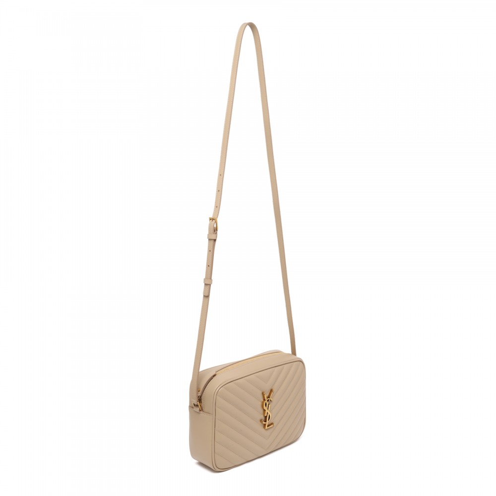 Lou dark beige camera bag