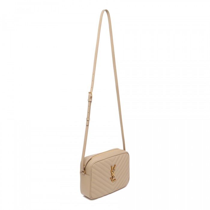 Lou dark beige camera bag