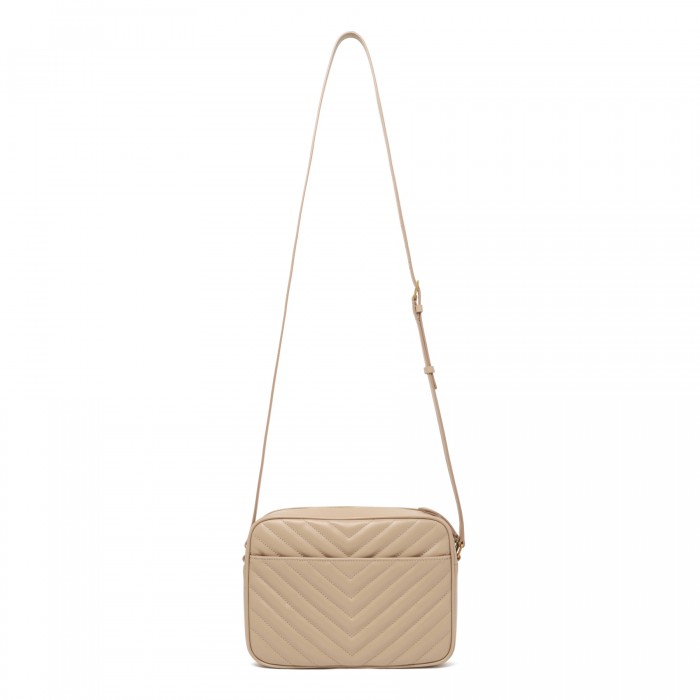 Lou dark beige camera bag