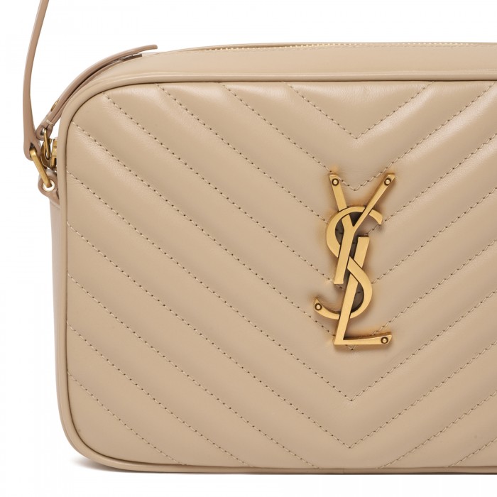 Lou dark beige camera bag