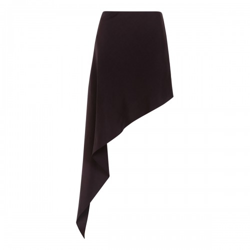 Poplin pointed skirt