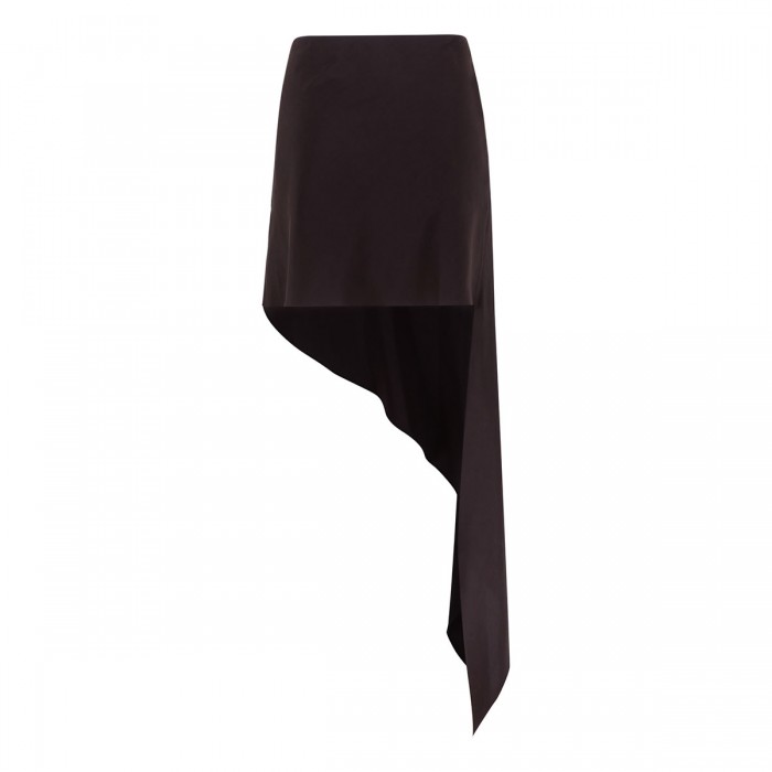 Poplin pointed skirt