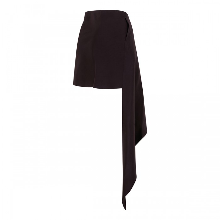 Poplin pointed skirt