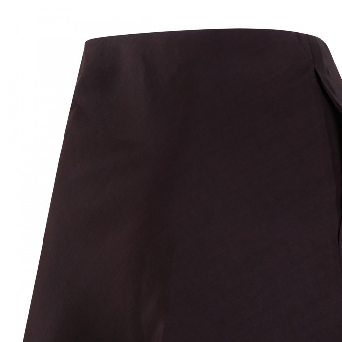 Poplin pointed skirt