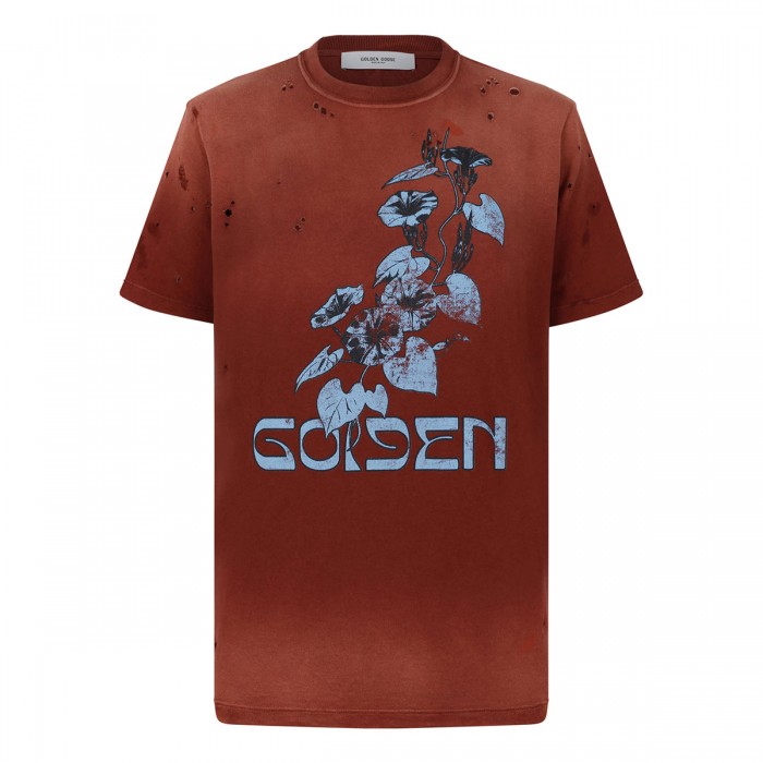 Floral print cotton jersey T-shirt