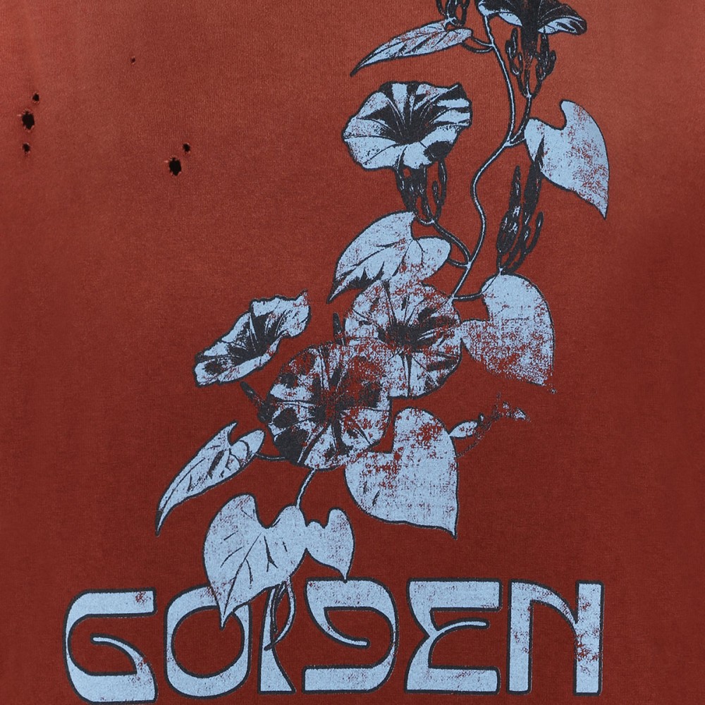 Floral print cotton jersey T-shirt