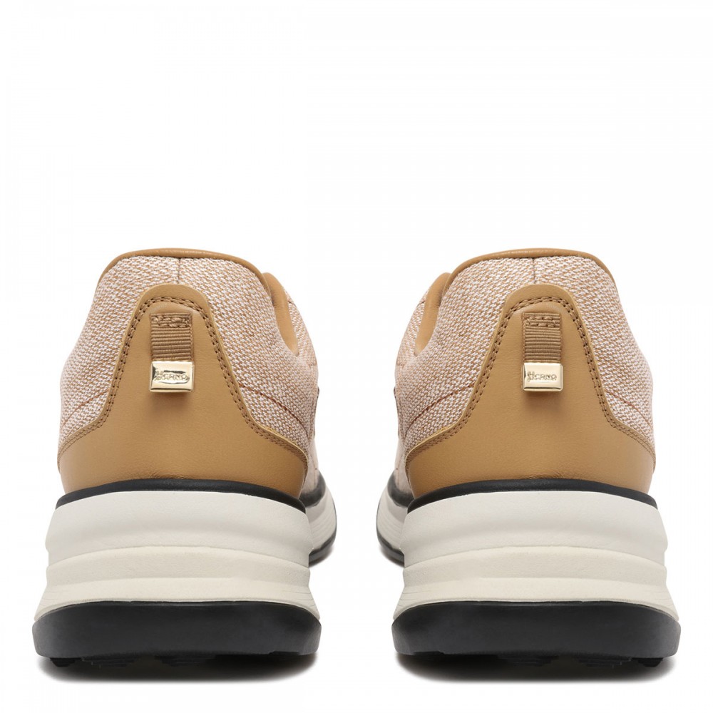 Linen low top sneakers