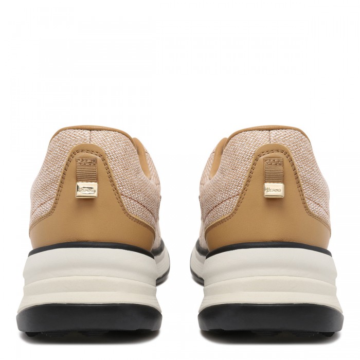 Linen low top sneakers