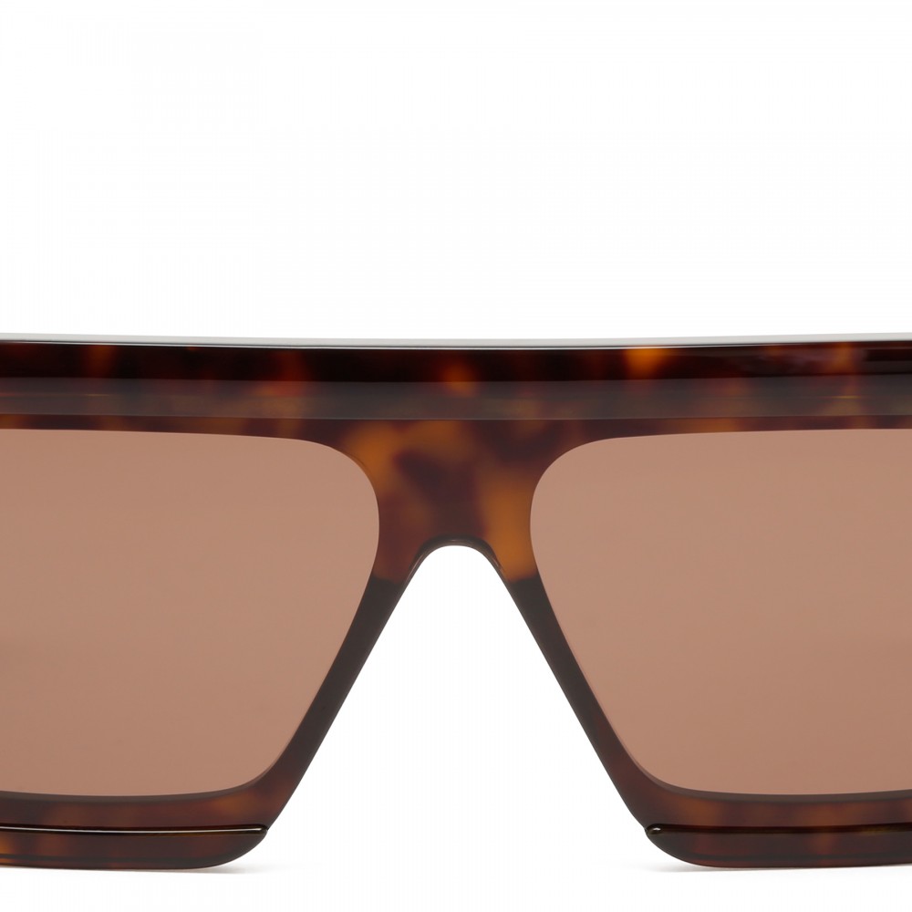 Tortoiseshell mask sunglasses