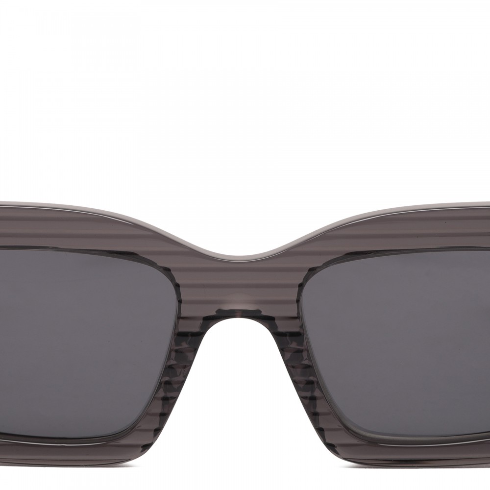 Grey rectangular sunglasses