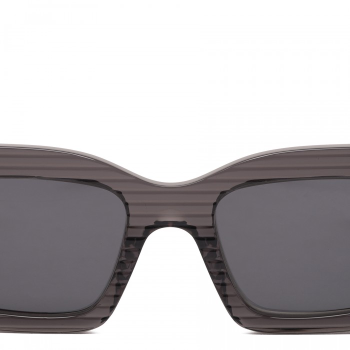 Grey rectangular sunglasses