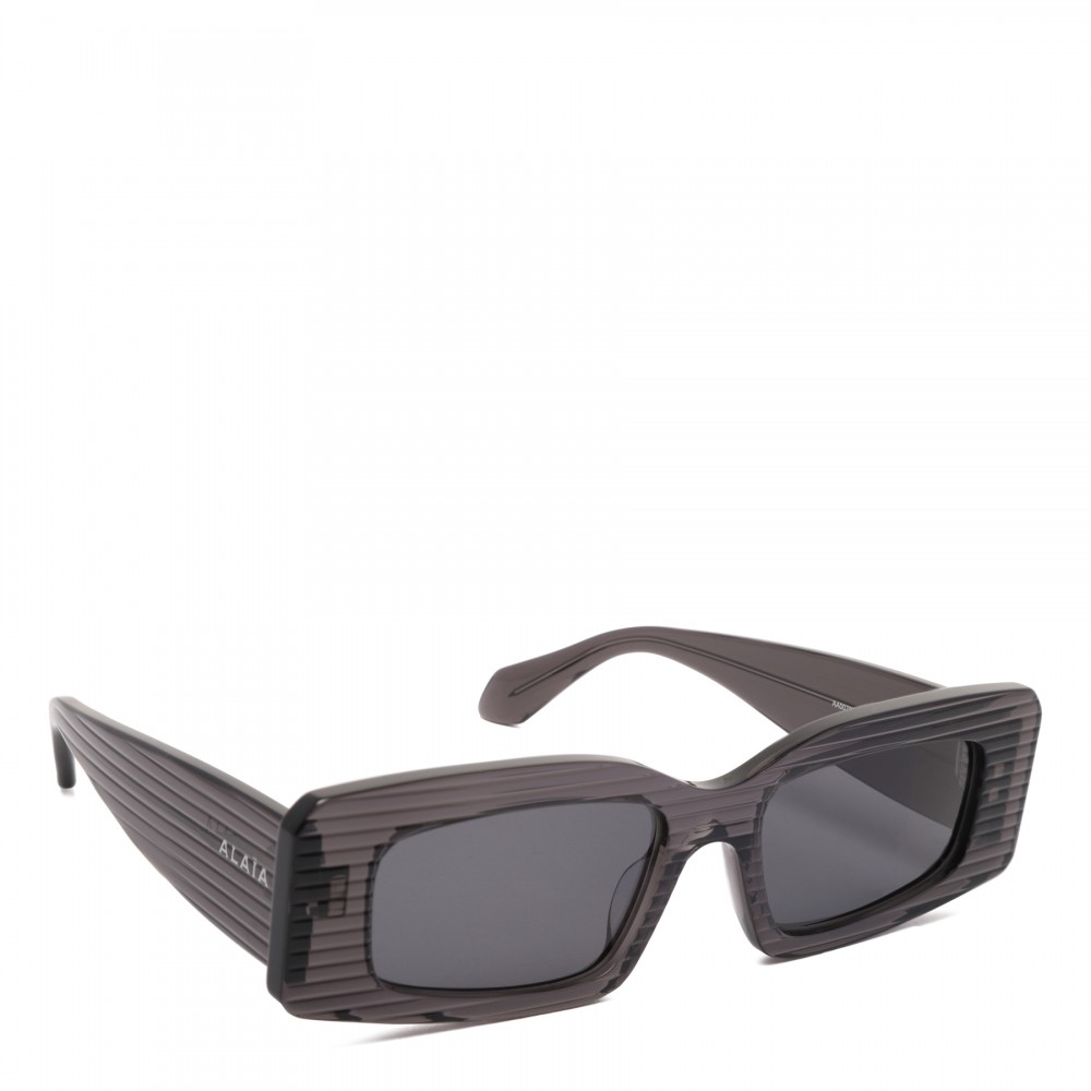 Grey rectangular sunglasses