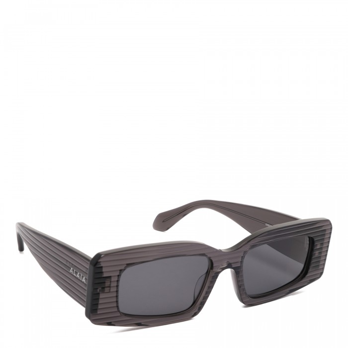 Grey rectangular sunglasses
