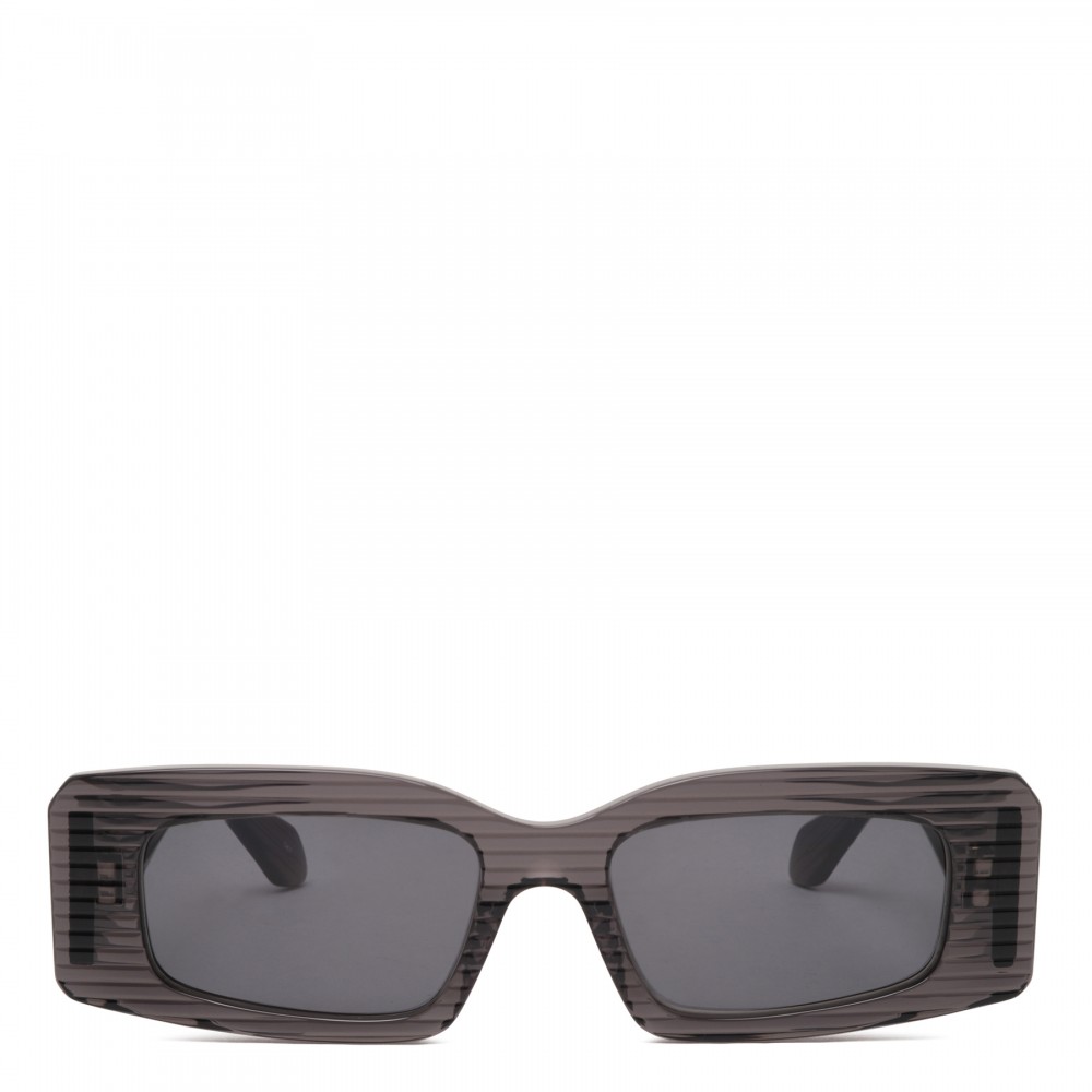 Grey rectangular sunglasses