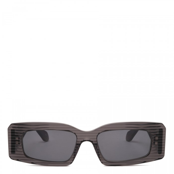 Grey rectangular sunglasses