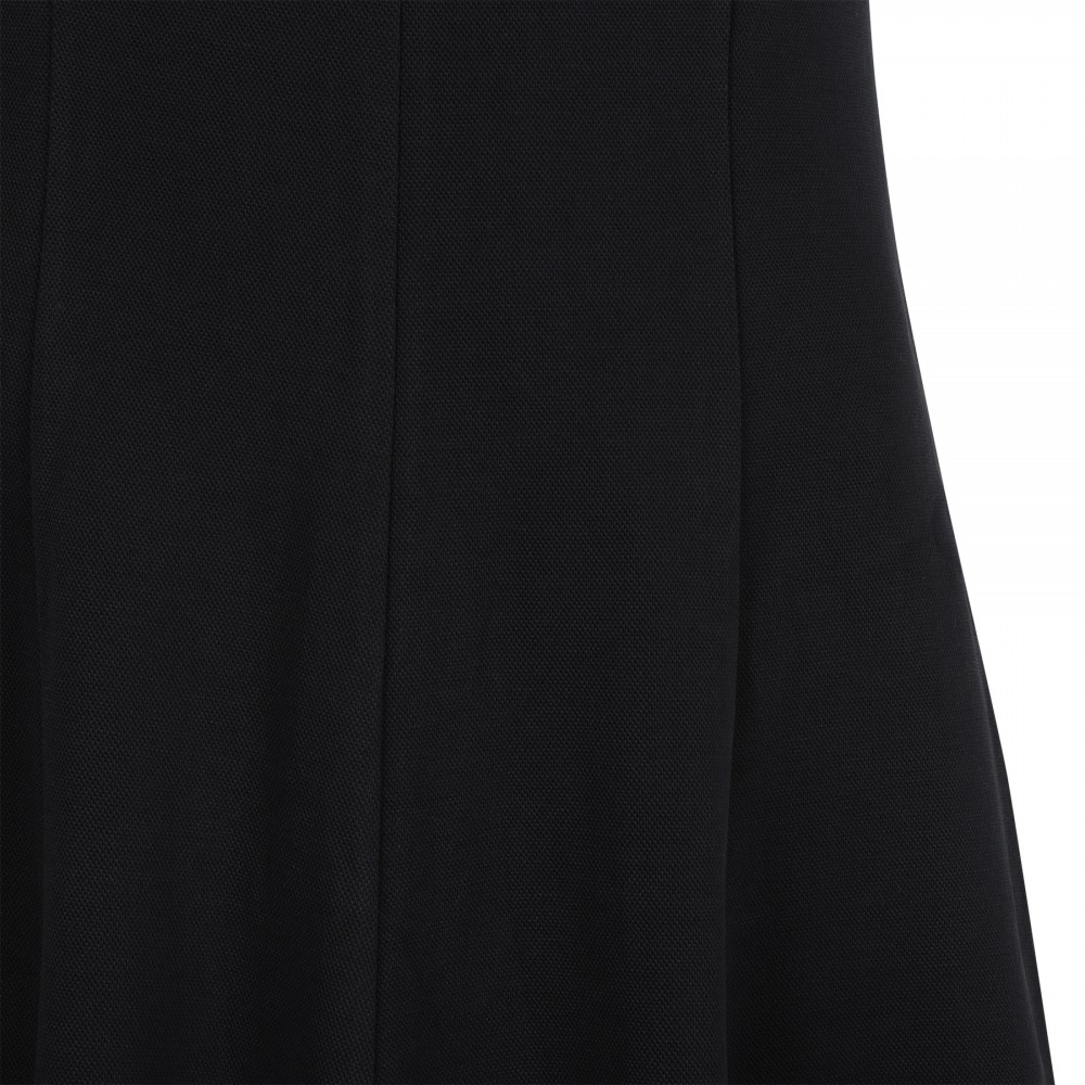 Seamed cotton-blend dress