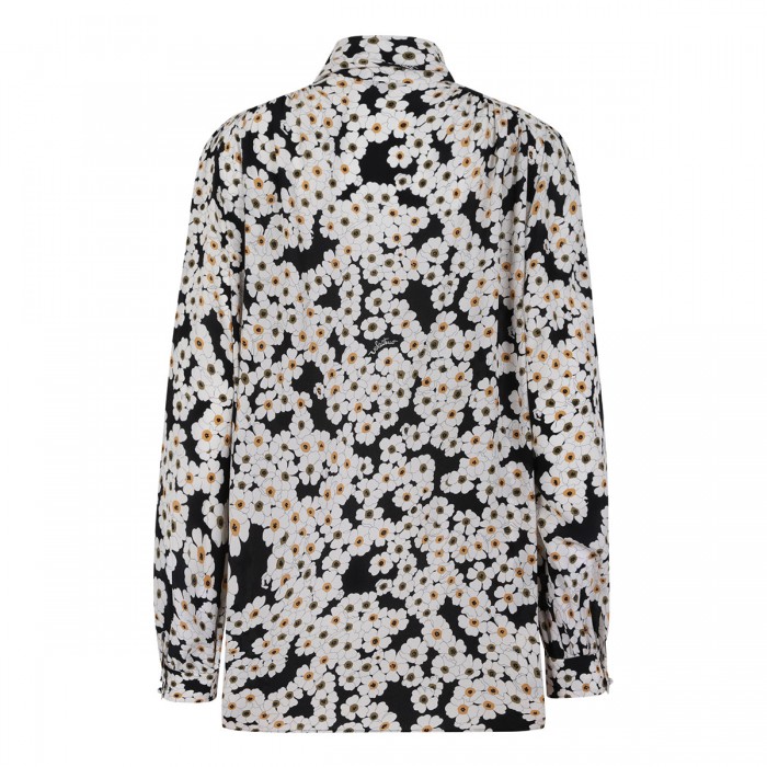 Apres l'hiver primula print silk blouse