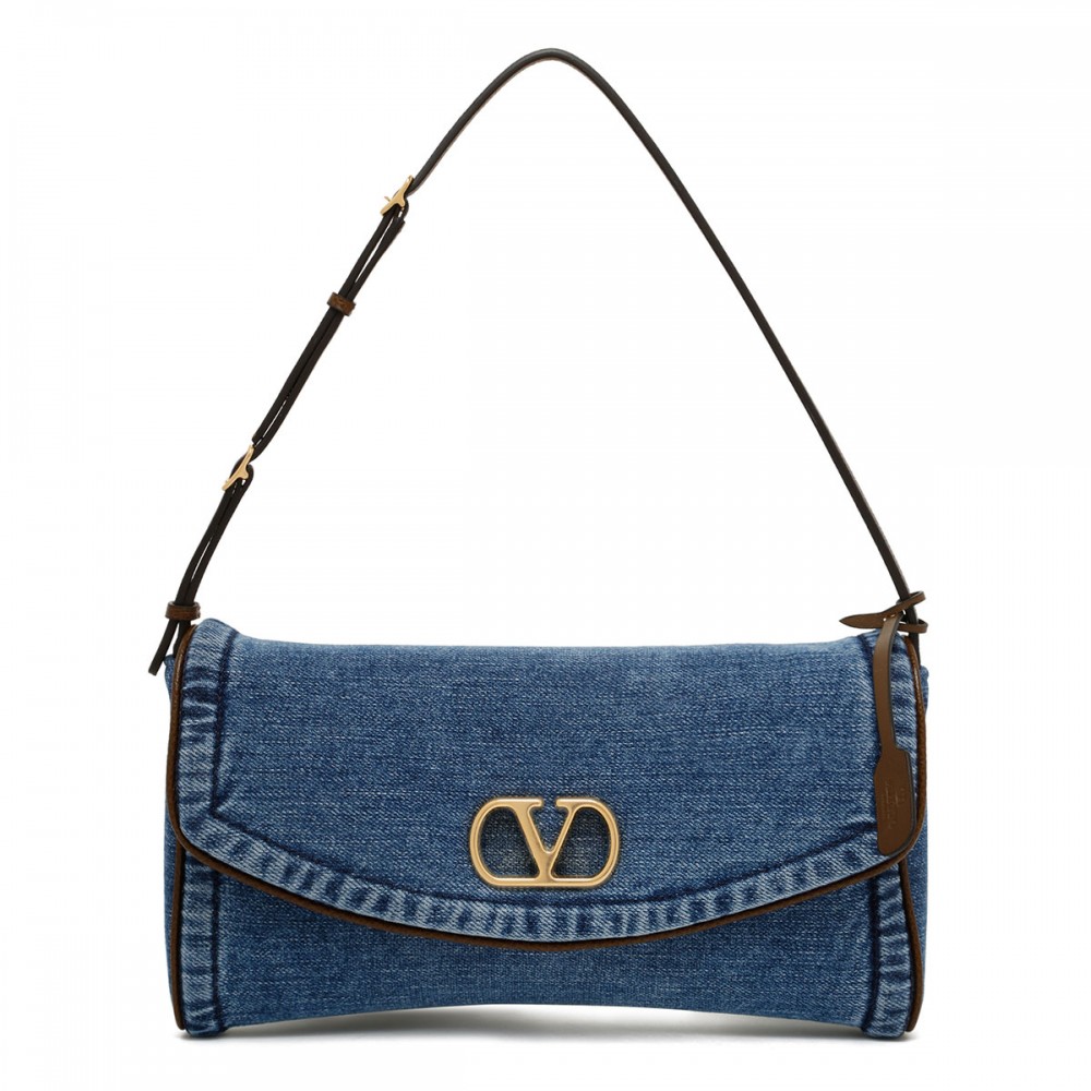 DeVain denim small shoulder bag
