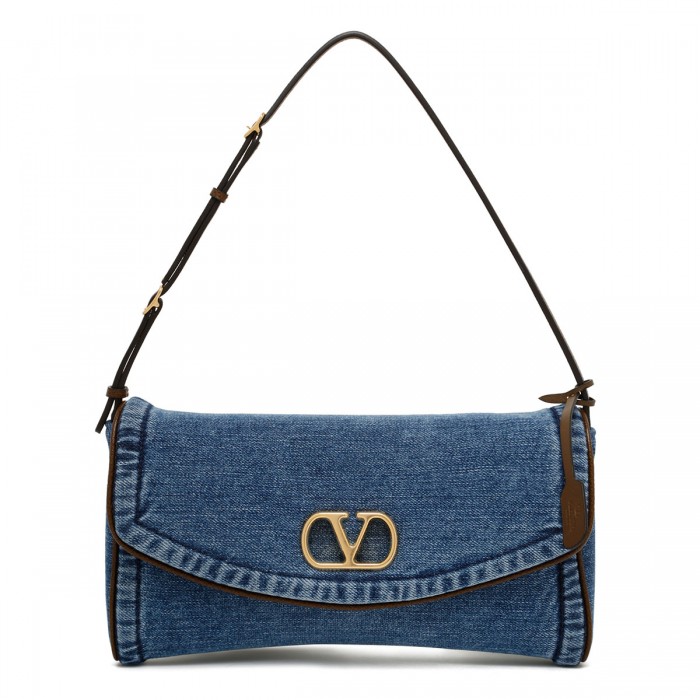 DeVain denim small shoulder bag