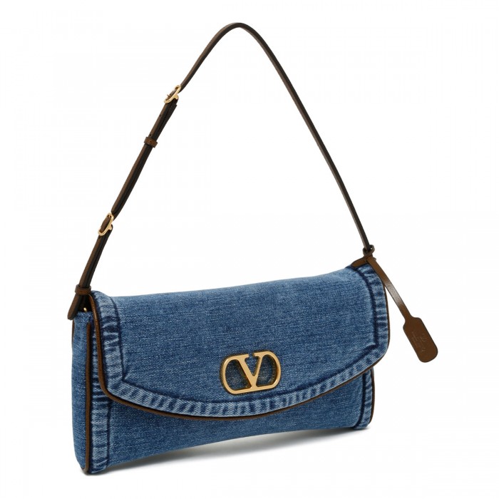 DeVain denim small shoulder bag