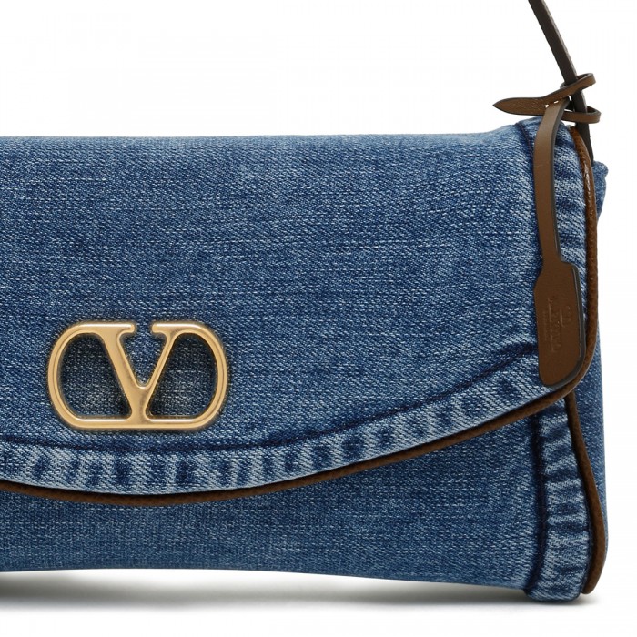 DeVain denim small shoulder bag