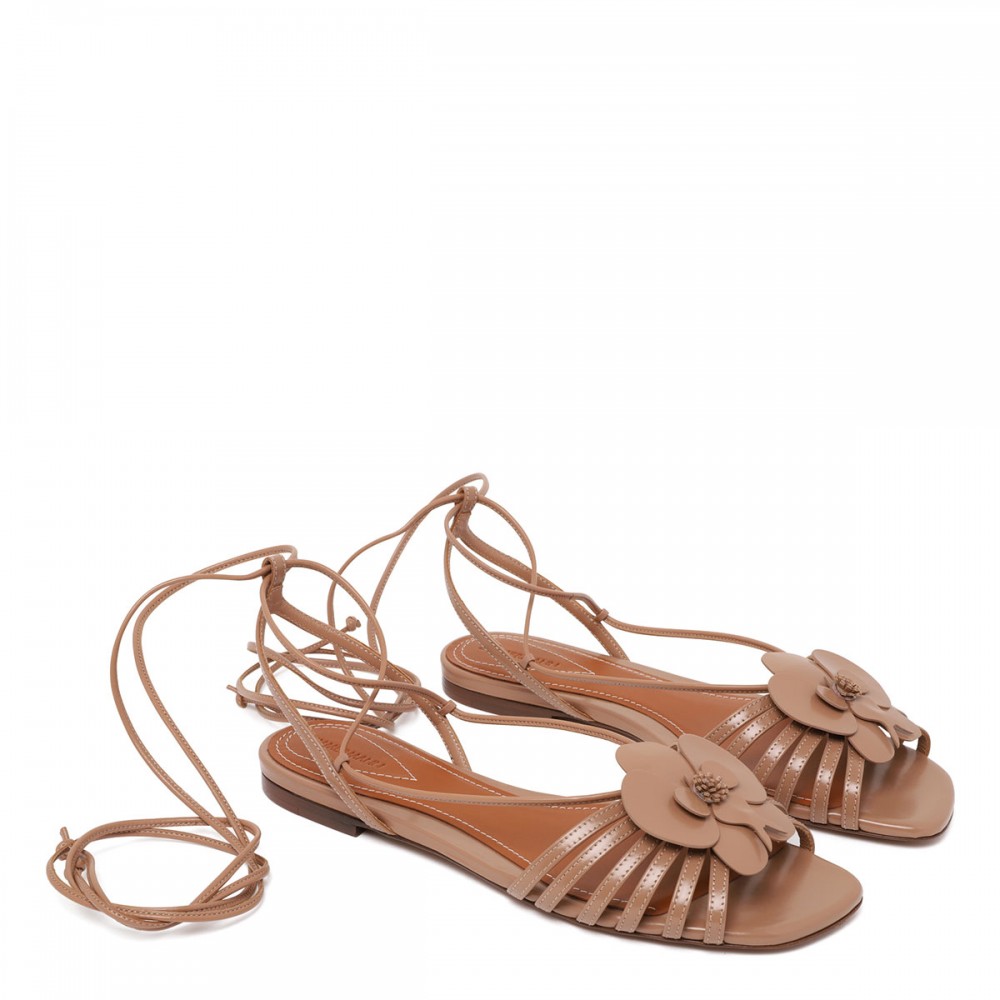 Orchid flat sandals