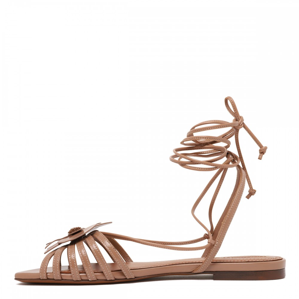 Orchid flat sandals