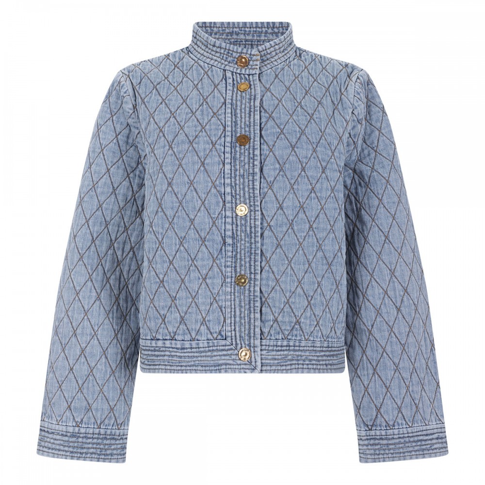 Indra denim quilted jacket