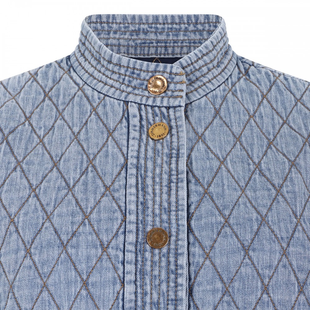 Indra denim quilted jacket