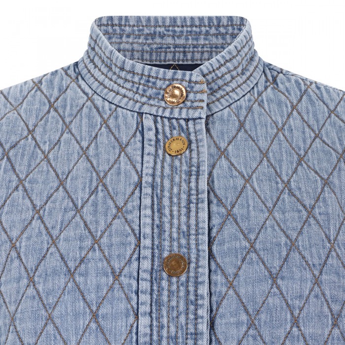 Indra denim quilted jacket