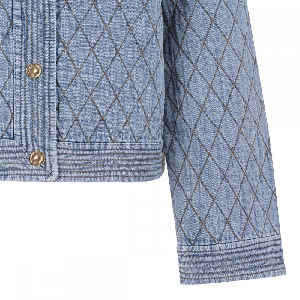 Indra denim quilted jacket