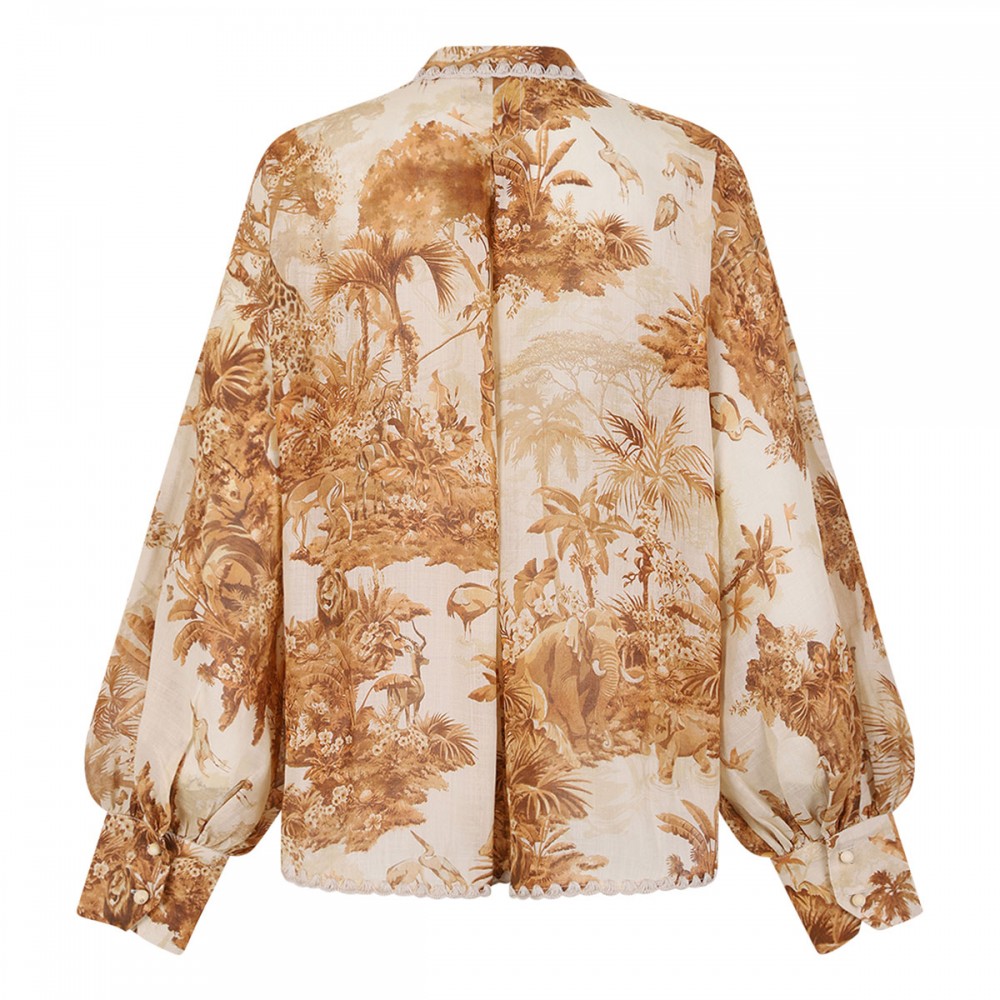 Indra tie neck blouse