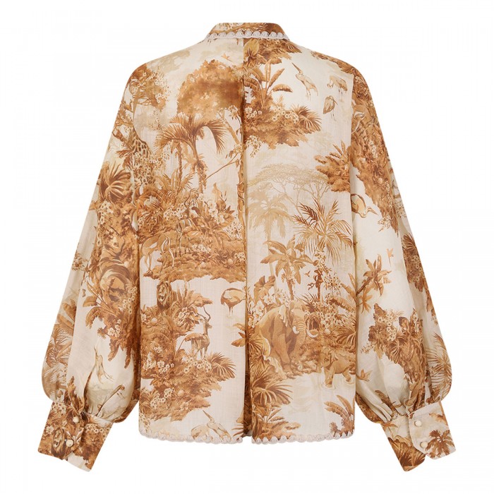 Indra tie neck blouse