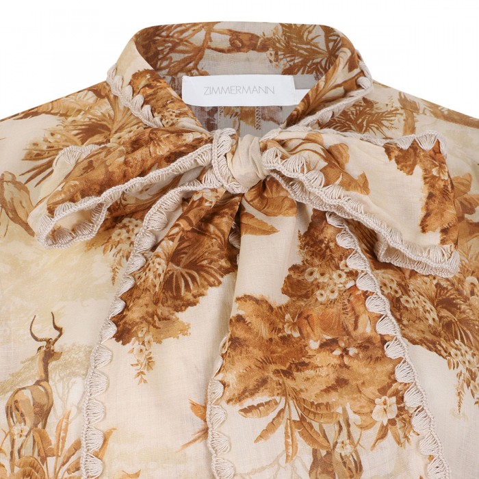 Indra tie neck blouse