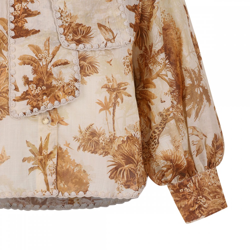 Indra tie neck blouse
