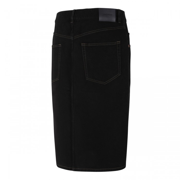 Baggy denim pencil skirt