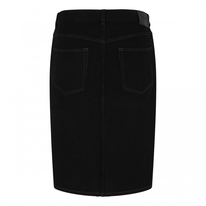 Baggy denim pencil skirt