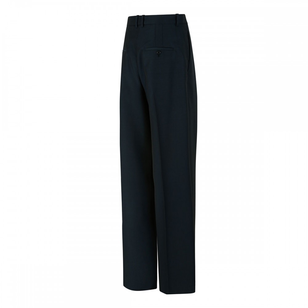 Wool blend wide-leg pants