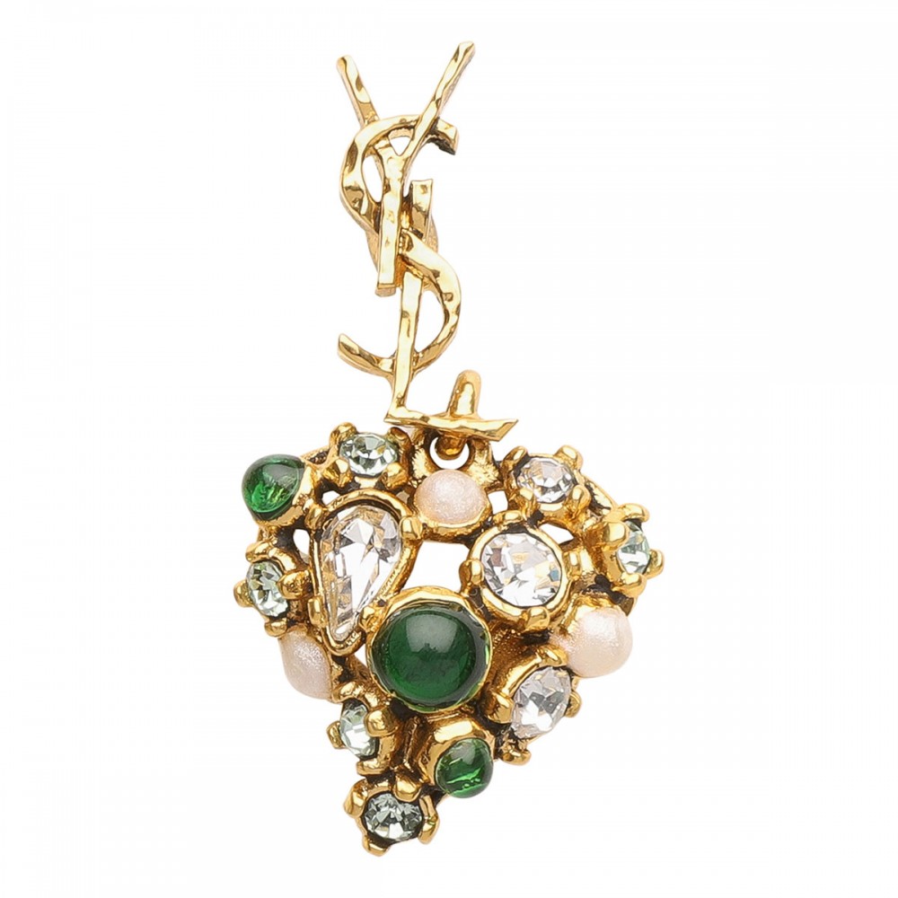 Cassandre crystal heart earrings