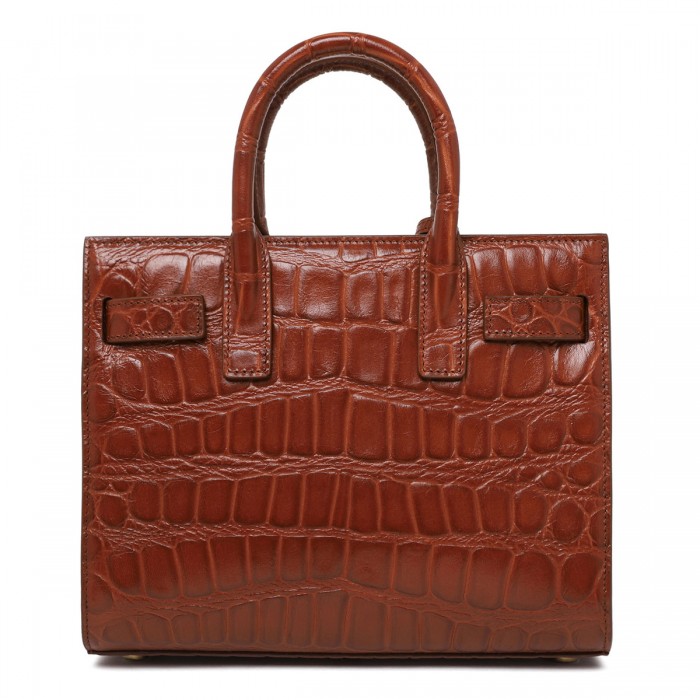 Sac de Jour croc-embossed leather nano bag