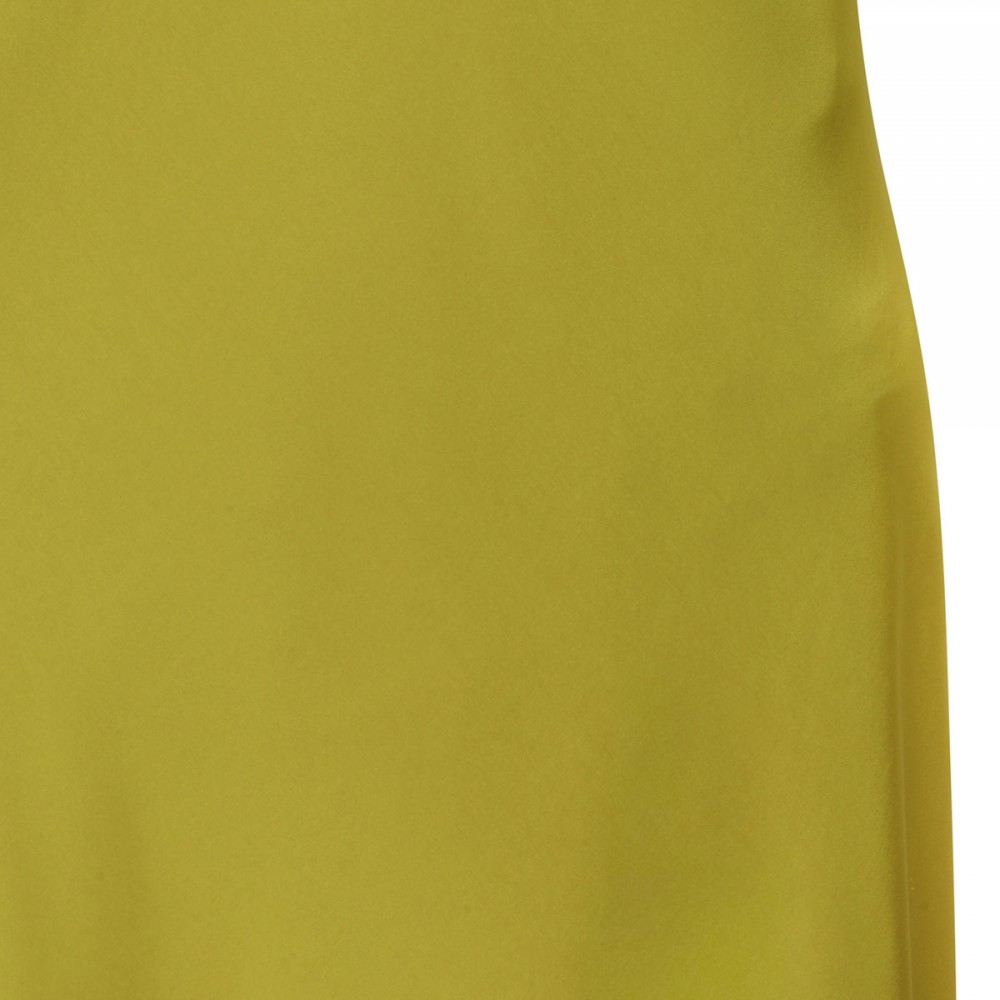 Acid green satin long dress