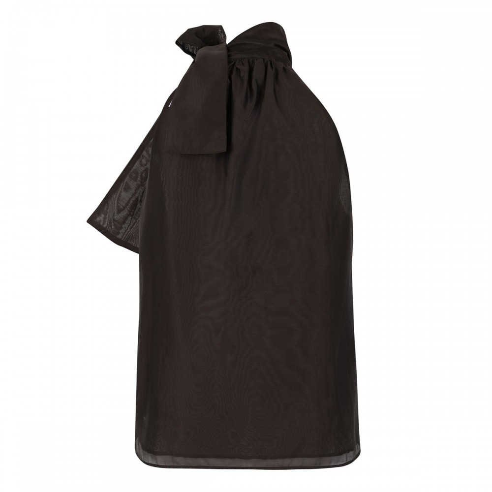 Halterneck top with bow
