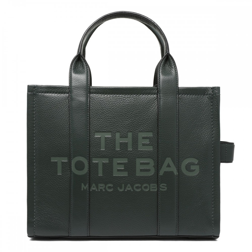 The leather medium tote bag