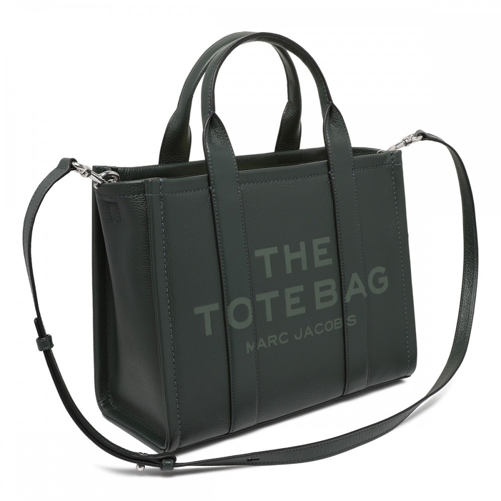 The leather medium tote bag