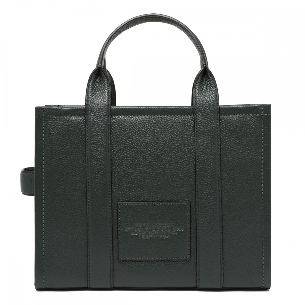 The leather medium tote bag