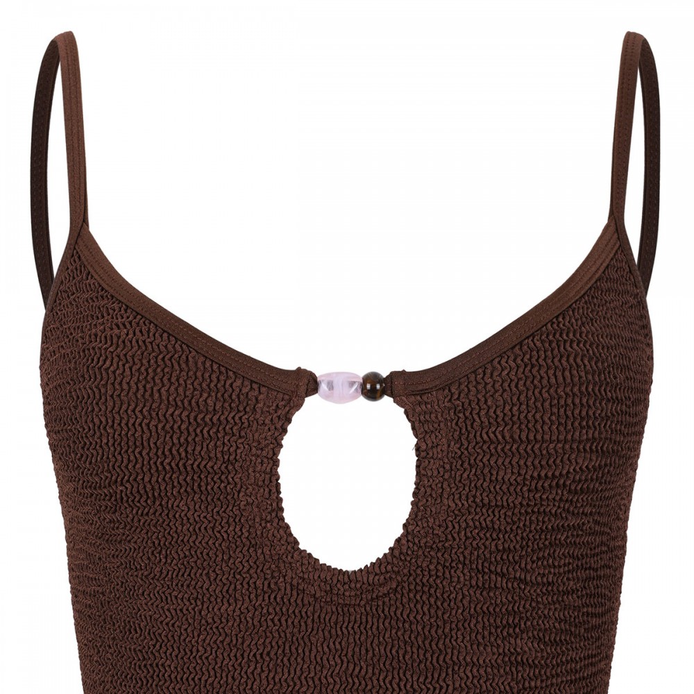 Mia beaded one piece swimsuit