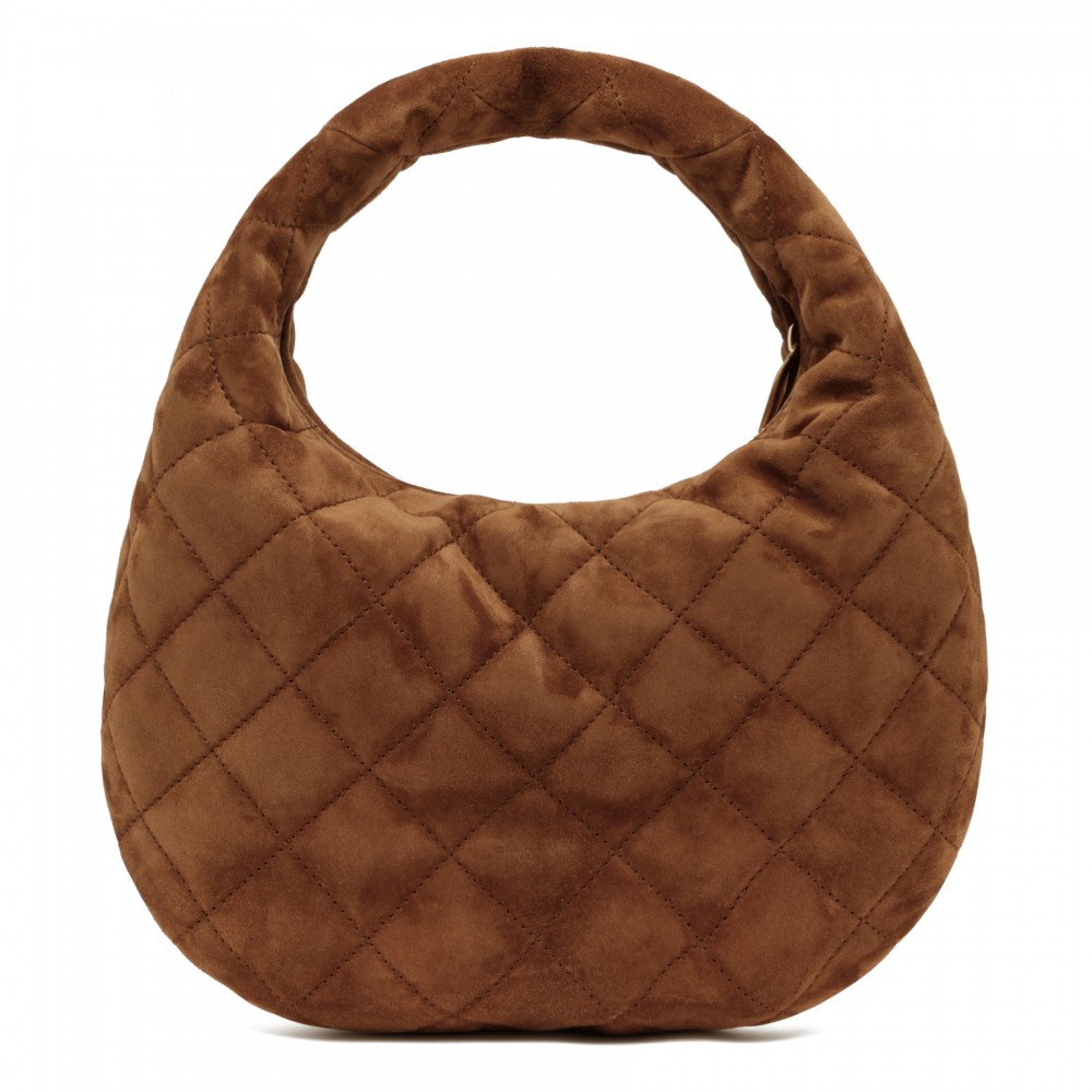 Icarino quilted suede handbag