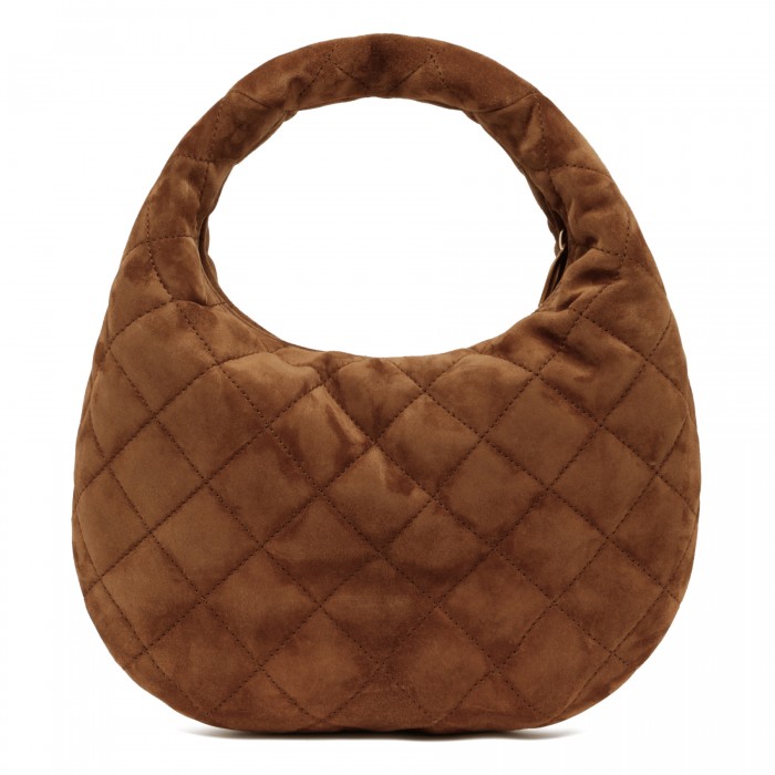 Icarino quilted suede handbag
